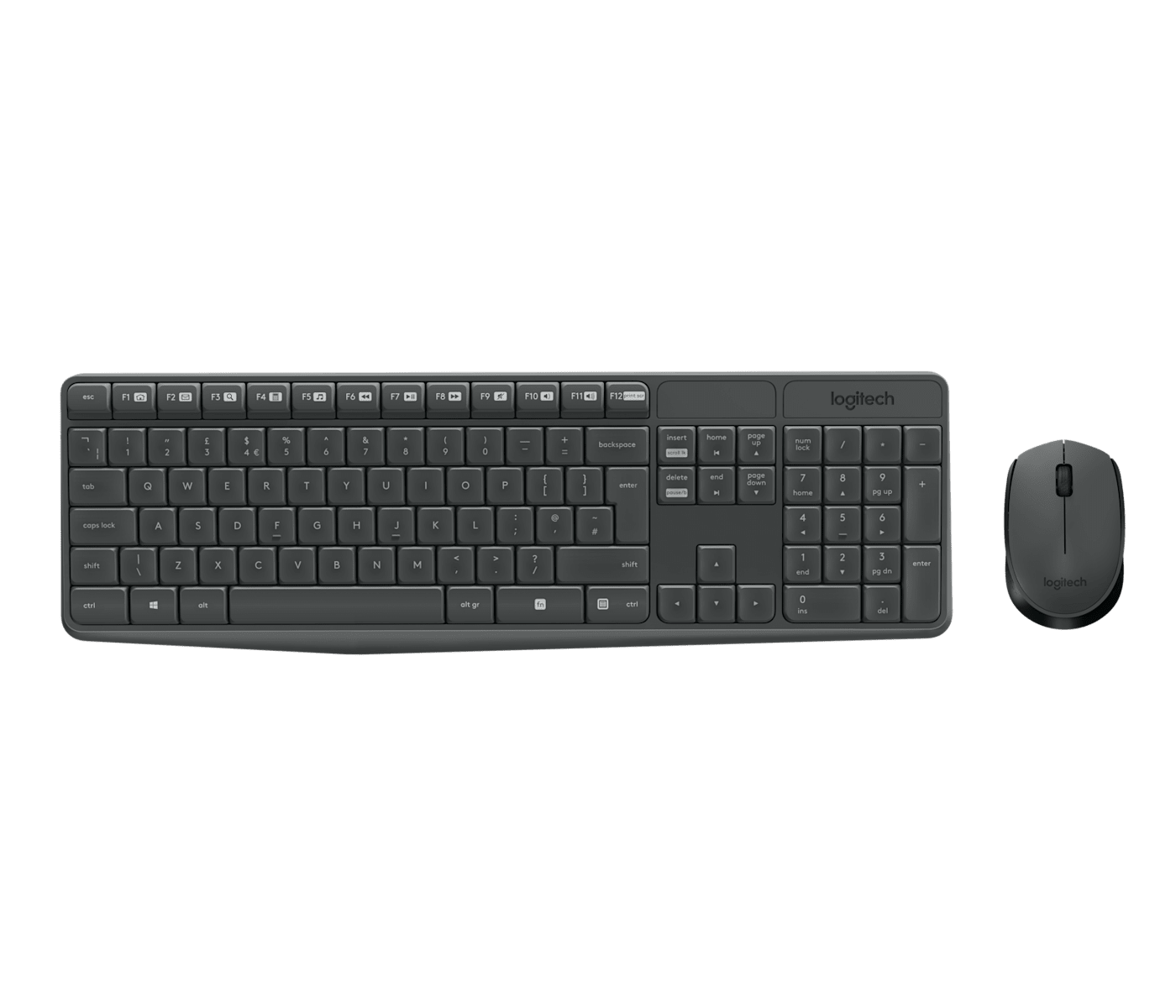 Logitech MK235 draadloos Belgisch AZERTY-toetsenbord met muis