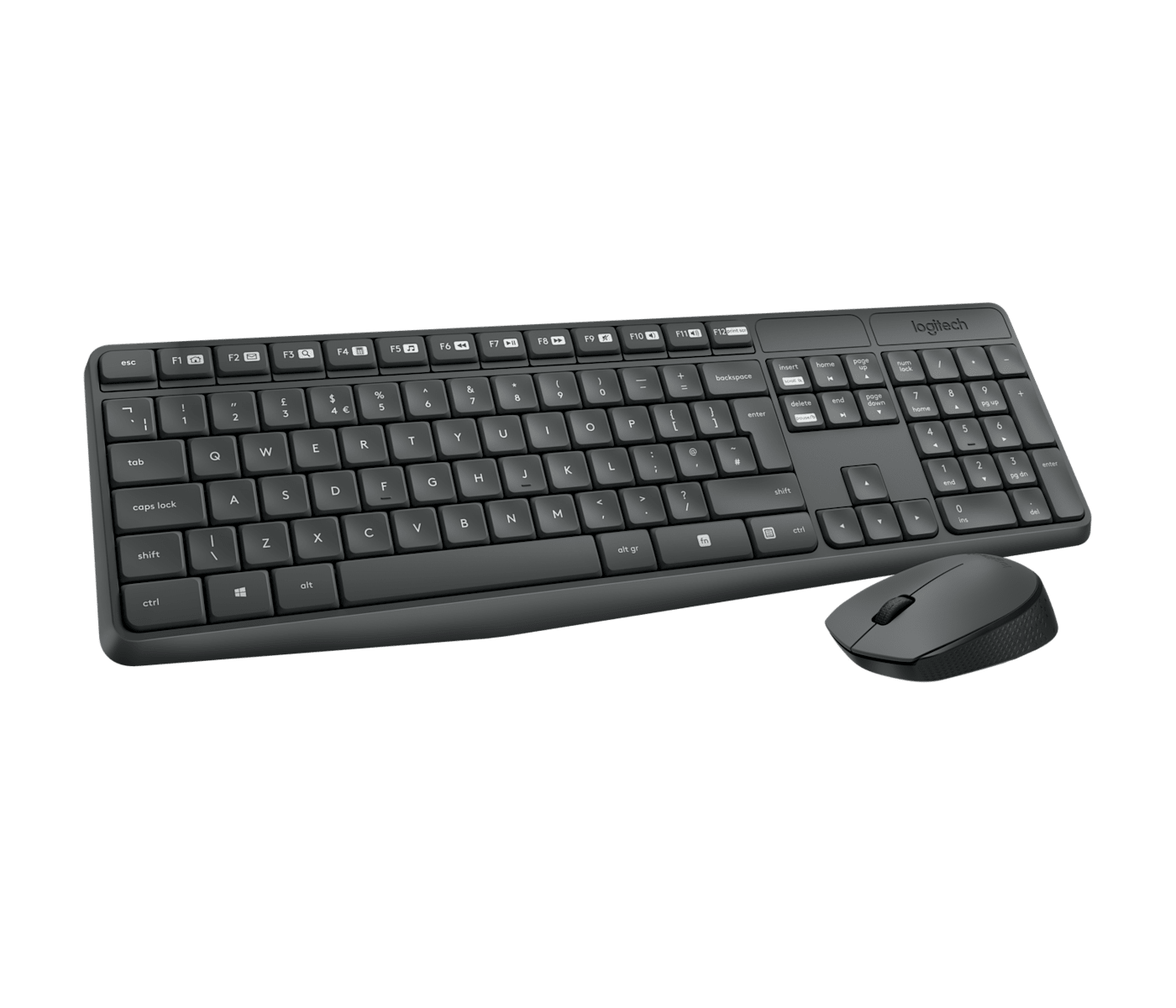 Logitech MK235 Belgisch AZERTY-toetsenbord met compacte draadloze muis